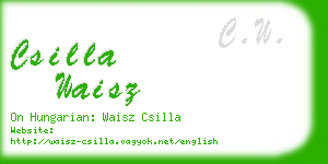 csilla waisz business card